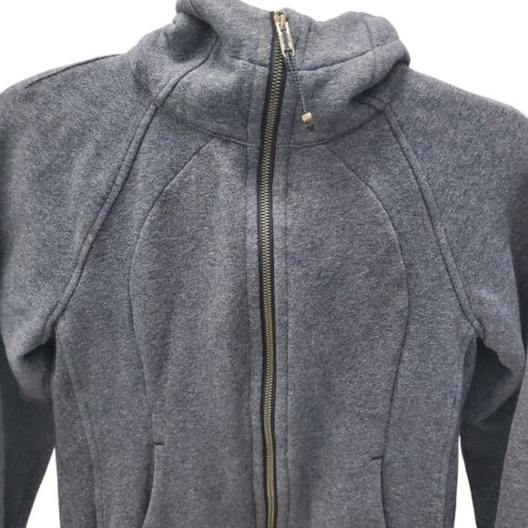 lululemon Scuba Hoodie Blue Zip Front & Pockets - Picture 6 of 12